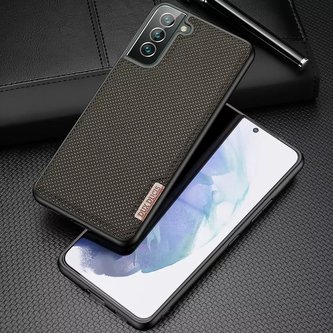 Pouzdro Dux Ducis Fino je vyrobeno z nylonového materiálu pro Samsung Galaxy S22 (S22 Plus) zelené Pouzdro Dux Ducis Fino je vyrobeno z nylonového materiálu pro Samsung Galaxy S22 (S22 Plus) zelené