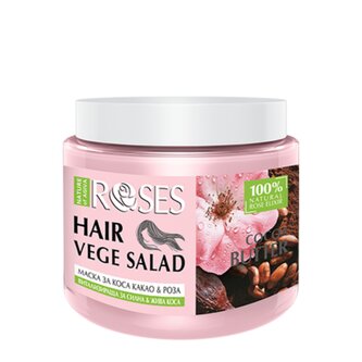 Agiva Cosmetics Nature of Agiva Revitalizační maska na vlasy s růží a kakaovým máslem pro silné a zářivé vlasy vlasy 500 ml