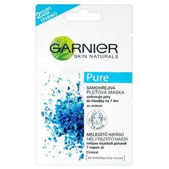 Garnier Samohřejivá pleťová maska Pure 2 x 6 ml woman
