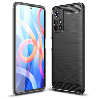 Etui TPUcarbon do Xiaomi Redmi Note 11S 5G / Poco M4 Pro 5G černá