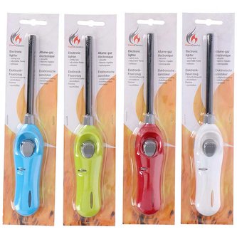 Plynový zapalovač pohodlný dlouhý 26 cm (červený)