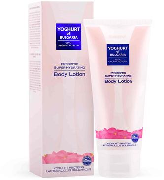 Probiotické ultra hydratační tělové mléko s růžovým olejem 200 ml