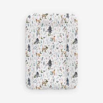 ALBERO MIO Mata do przewijania niemowląt Skandynawski las F002 (włóknina)