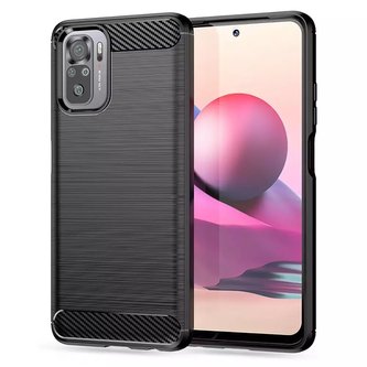 Etui TPUCarbon do Xiaomi Poco M5S / Redmi Note 10 / 10s černá
