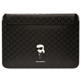 Karl Lagerfeld NFT Saffiano Monogram Ikonik Karl Sleeve - 14" pouzdro na notebook (černé)