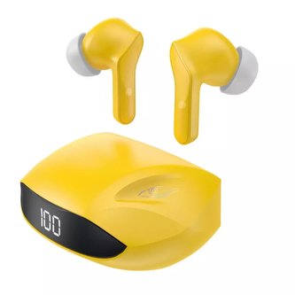 Bezdrátová sluchátka do uší Dudao TWS Bluetooth 5.2 žlutá (U16H-žlutá)