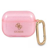 Guess GUAPUCG4GP kryt AirPods Pro růžový / růžový Glitter Collection