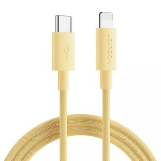 Odolný kabel USB typu C Joyroom – bleskově rychlé nabíjení / přenos dat 20 W 2 m žlutý (S-2024M13)
