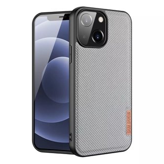 Kryt pouzdra Dux Ducis Fino pokrytý nylonovým materiálem iPhone 13 šedý