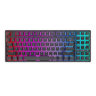 Wireless mechanical keyboard Royal Kludge RK92 RGB, Red switch (black)