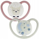 NUK 739658 Smoczek 18-36m SPACE NIGHT 2 szt.