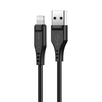 Acefast kabel MFI USB - Lightning 1,2m, 2,4A černý (C3-02 černý)
