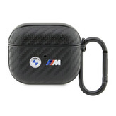 BMW Carbon Double Metal Logo - pouzdro pro AirPods 3 (černé)