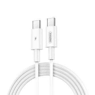 Kabel USB-C do USB-C Remax Marlik, 1 m, 100 W (bílý)