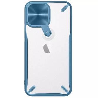Nillkin Cyclops Case Odolné pouzdro s krytem fotoaparátu a skládacím stojánkem pro iPhone 13 Pro modrý Nillkin Cyclops Case Odolné pouzdro s krytem fotoaparátu a skládacím stojánkem pro iPhone 13 Pro modrý