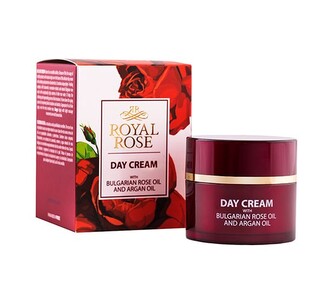 Royal Rose denní krém s růžovým a arganovým olejem, rozmarýnem a měsíčkem 50 ml
