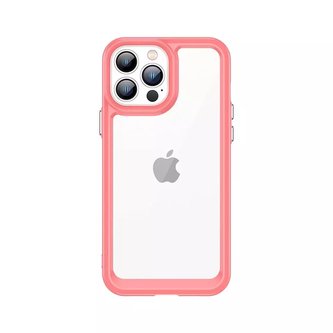 Outer Space Case Case pro iPhone 13 Pro Max Hard Cover s gelovým rámečkem červený
