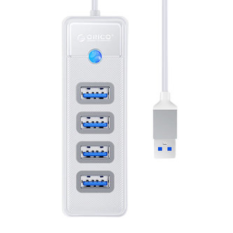 Orico Rozbočovací adaptér USB na 4x USB 3.0, 5 Gb/s, 0,15 m (bílý) Orico Rozbočovací adaptér USB na 4x USB 3.0, 5 Gb/s, 0,15 m (bílý)