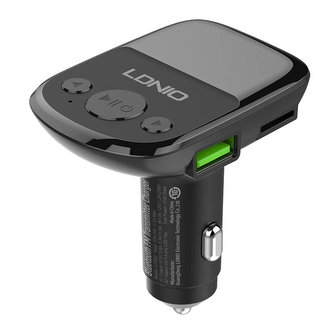 LDNIO Bluetooth C706Q, 2USB, AUX vysílač FM + kabel MicroUSB