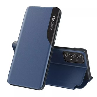 Elegantní pouzdro Eco Leather View Case s funkcí chlopně a stojánku pro Samsung Galaxy A73 blue