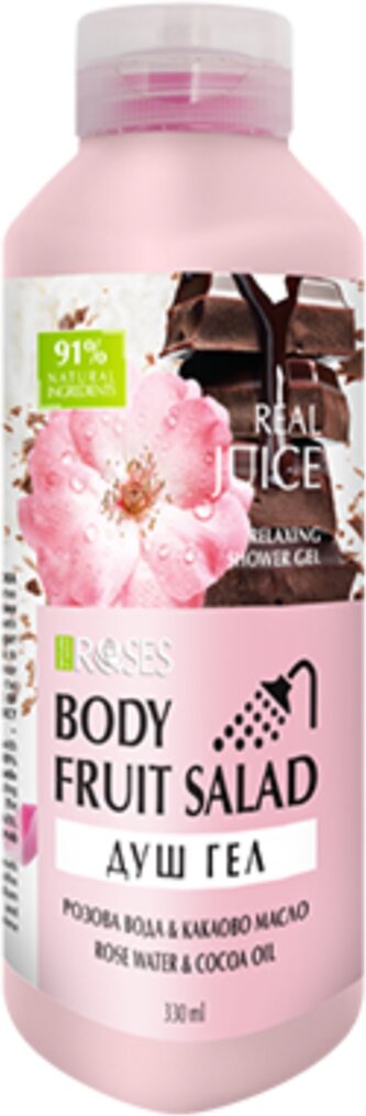 Real Juice Sprchový gel s růžovou vodou a kokosem 330 ml