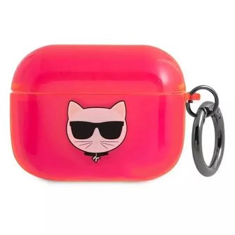 Karl Lagerfeld KLAPUCHFP AirPods Pro kryt růžový / růžový Choupette