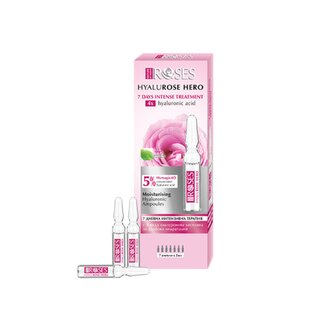 HYALUROSE HERO Ampulky 5% kyseliny hyaluronové s kolagenem - 7 denní kůra - 7 x 2 ml