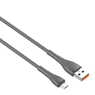 LDNIO LS672 USB - Micro USB 2m, 30W kabel (šedý)