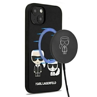 Karl Lagerfeld Slilicone Karl & Choupette Magsafe - pouzdro na iPhone 13 (růžové)