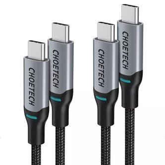 Choetech 2x kabel USB Typ C - USB Typ C Napájení 100W 5A 1,8m černý (MIX00073)