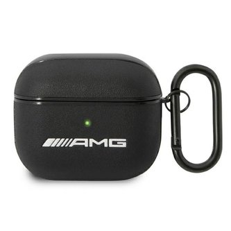 AMG Leather Big Logo - Pouzdro pro Apple AirPods 3 (černé)