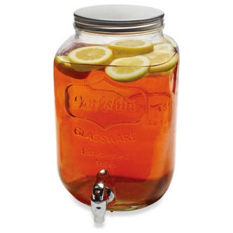 Zásobník láhev sklo 8000ml s kohoutkem  DRINK
