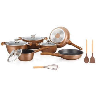 Sada nádobí Royalty, 13 ks, barva copper