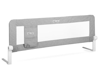 Zábrana na postel MoMi LEXI světle šedá