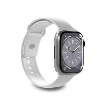 PURO ICON - Elastický řemínek pro Apple Watch 42/44/45/49 mm (S/M & M/L) (White)