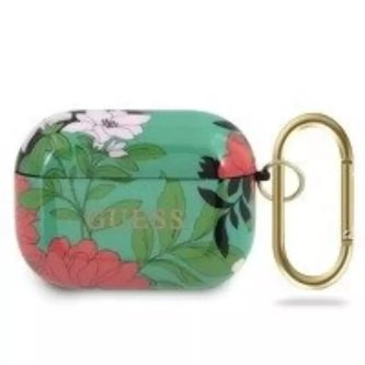 Guess GUACAPTPUBKFL01 kryt AirPods Pro zielony/green N.1 Flower Collection