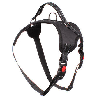 Body postroj pro psy černá rozměr M