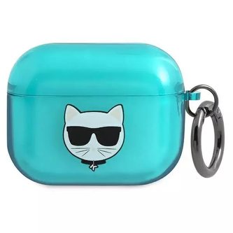 Karl Lagerfeld KLAPUCHFL AirPods Pro kryt niebieski/blue Choupette