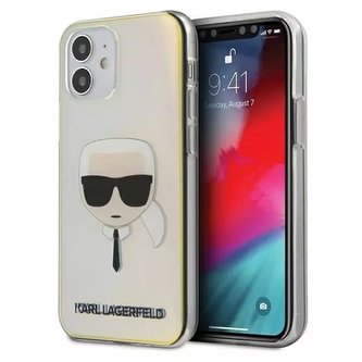 Karl Lagerfeld KLHCP12SPCKHML iPhone 12 mini 5,4" vícebarevný pevný obal Iridescent Karl`s Head Karl Lagerfeld KLHCP12SPCKHML iPhone 12 mini 5,4" vícebarevný pevný obal Iridescent Karl`s Head