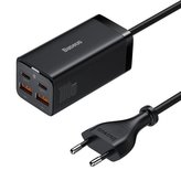 Rychlonabíječka do sítě Baseus GaN3, 2x USB-A, 2x USB-C 100W černá
