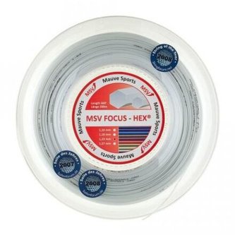 Focus HEX tenisový výplet 200 m stříbrná průměr 1,23
