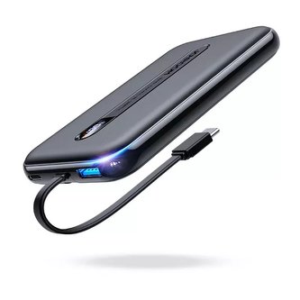 Powerbanka Joyroom Linglong 10000mAh 20W napájení Rychlé nabíjení USB / USB Typ C / wbudowany kabel USB Typ C czarny (JR-L001 černý)