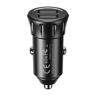 Nabíječka do auta 2x USB, Remax RCC236, 2,4A (černá)