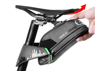 Vodotěsný kryt sedla na kolo pro nářadí RockBros C27-1 Black