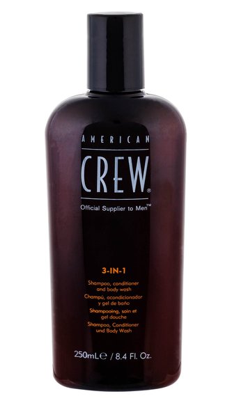 American Crew Multifunkční přípravek na vlasy a tělo (3-in-1 Shampoo, Conditioner And Body Wash) Multifunkční přípravek na vlasy a tělo (3-in-1 Shampoo, Conditioner And Body Wash) - Objem 250 ml man