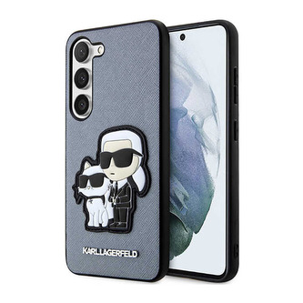 Karl Lagerfeld NFT Saffiano Karl & Choupette - pouzdro pro Samsung Galaxy S23 case (Grey)