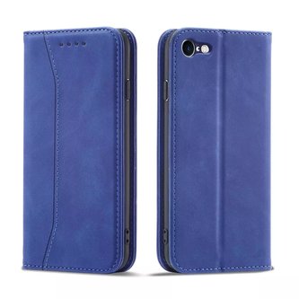 Magnet Fancy Case Case pro iPhone SE 2022 / SE 2020 / iPhone 8 / iPhone 7 Cover Card Wallet Card Stand Blue