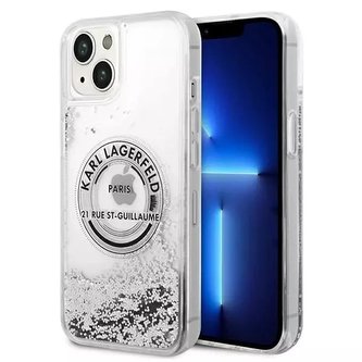 Karl Lagerfeld ochranné pouzdro na telefon KLHCP14SLCRSGRS pro Apple iPhone 14 6,1" stříbrný/stříbrný pevný obal Liquid Glitter RSG Karl Lagerfeld ochranné pouzdro na telefon KLHCP14SLCRSGRS pro Apple iPhone 14 6,1" stříbrný/stříbrný pevný obal Liquid Glitter RSG