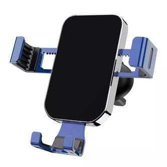Gravitační držák smartphonu do auta, větrací otvor modrý (YC12)
