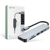 Hub adaptér USB V4-HUB 6w1 USB-C šedý